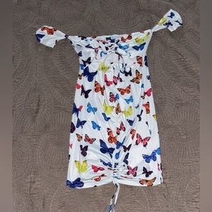 rainbow butterfly dress